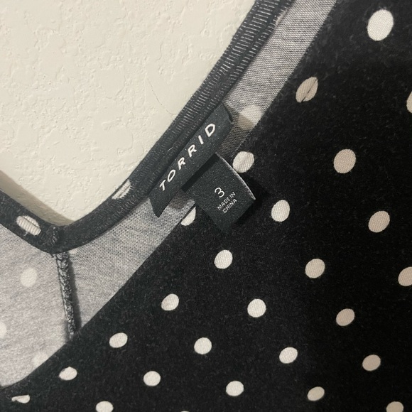 Torrid polka dot soft jersey trapeze dress 3x - Picture 6 of 6